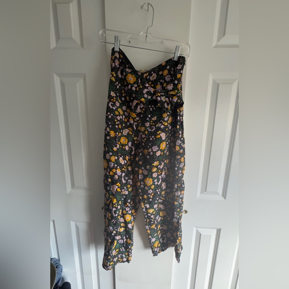 Apiece Apart Silk Pants | Size 8 | Floral